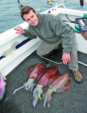 Winter and early spring is the perfect time for catching big calamari squid – so get ready!